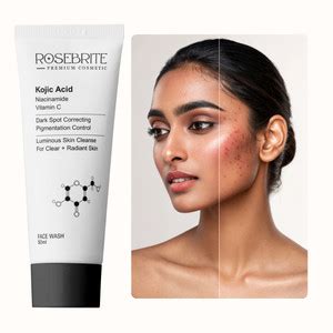 RoseBrite Kojic Acid Brightening Daily Cleanser – Dermatologist ...