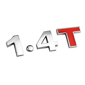 Yolu 3D Universal Metal 1.4T Car Stickers Emblem Badge Sticker Auto 3D ...