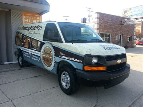 Miller's Flooring America - Full Vehicle Wrap by Kim Burke on Dribbble