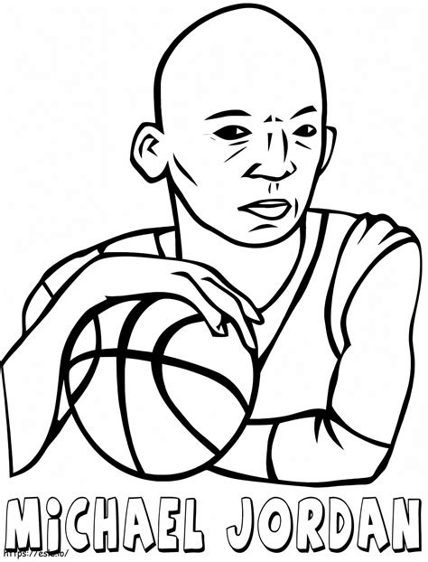 Print Michael Jordan coloring page