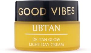 GOOD VIBES Ubtan De-Tan Glow Light Day Cream | Tan free, Brightening ...