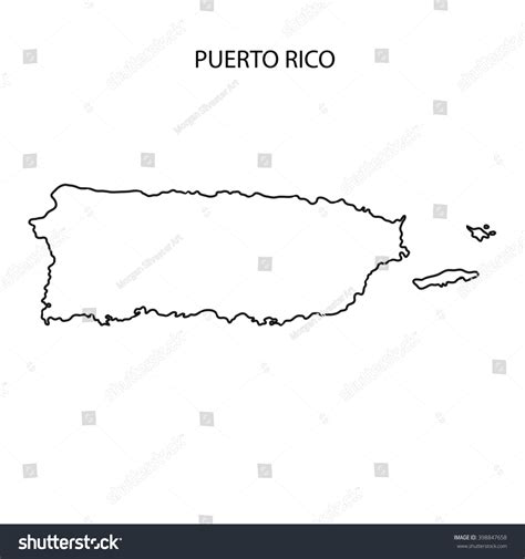 Puerto Rico Map Outline Puerto Rico Blank Map