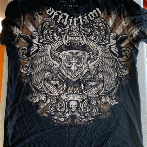 Affliction T-shirt Super nice affliction T-shirt... - Depop