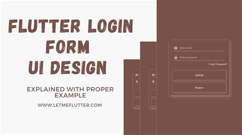 Flutter UI Design Form 的图像结果