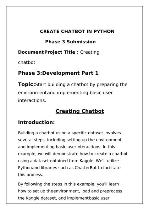 AI Phase 3 - CREATE CHATBOT IN PYTHON Phase 3 Submission Document ...