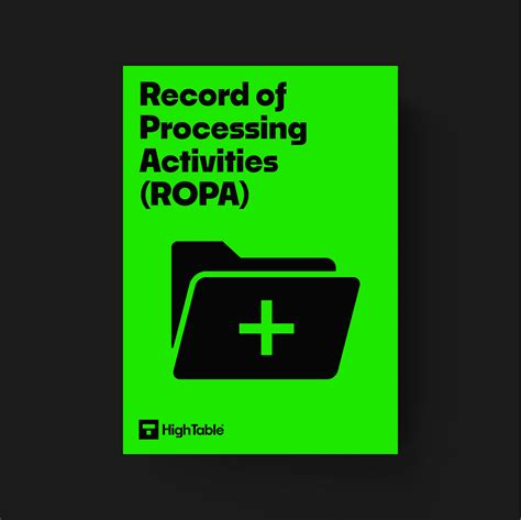 Image result for Record of Processing Activities Example