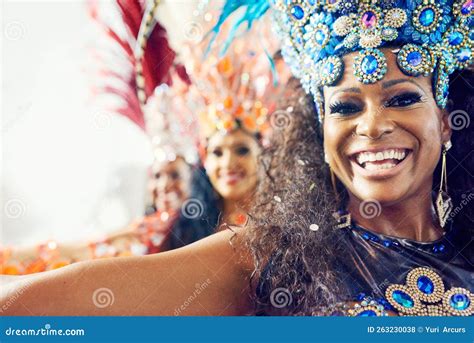 Portrait of Women, Samba and Brazilian Carnival Dancers in Creative ...
