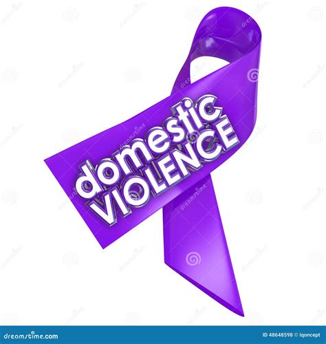 Domestic Violence Purple Awareness Ribbon End Family Spousal Abuse ...