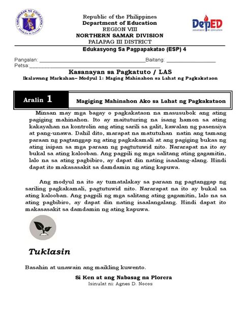 Image result for ESP Quarter 4 Module 1