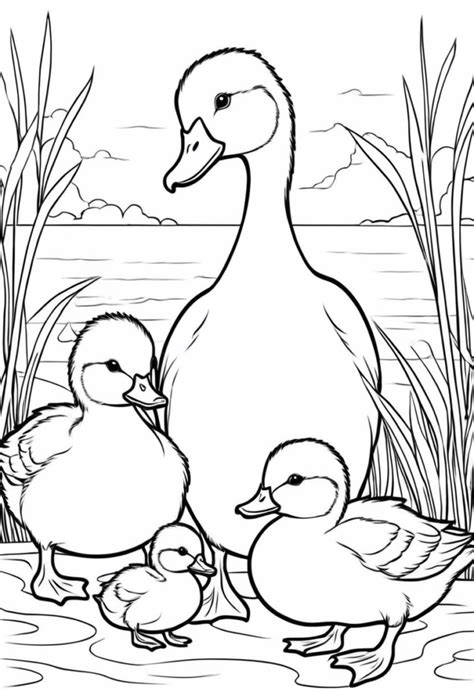 Duck Free Printable Coloring Pages - Color My Pages