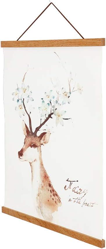 Buy Sanauto Magnetic Poster Hanger Frame,Light Wood Frame Hanger for ...