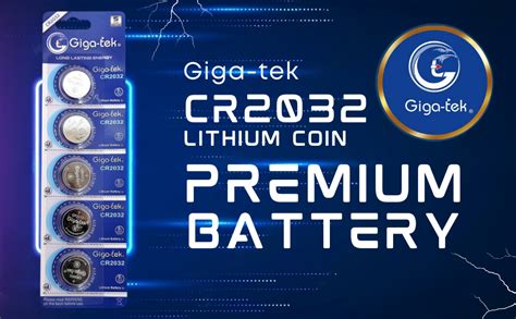 Giga-tek CR2032 Lithium Coin Premium Battery - Pack of 5 : Amazon.in ...