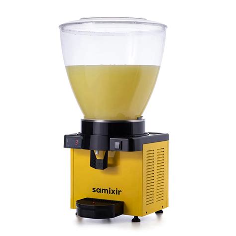 Samixir M40 Panoramic Mixer Cold Beverage Dispenser,40 L, Dijital, Yellow