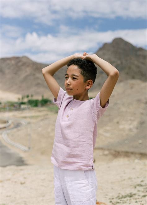 Turn Up Sleeves Shirts | Boys Linen Shirt - Chi Linen