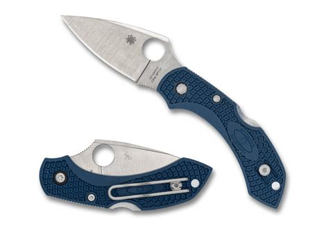Spyderco Dragonfly 2 C28PCBL2 Knife | SPY27 Plain Edge | Blue FRN | National Knives, LLC