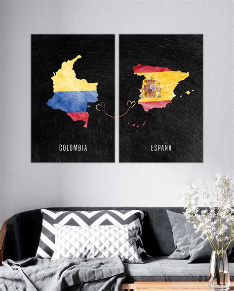 Map Colombia España