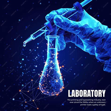 Premium PSD | Laboratory post template for technology