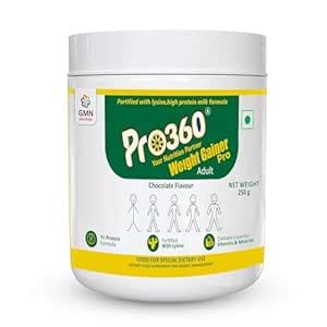 Pro360 WeightGainer Pro High Protein and Carbohydrates Powder – Calorie ...