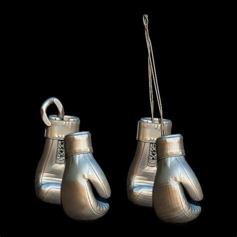 Realistic Boxing Gloves 3D Model STL & 3DM - Digital Art