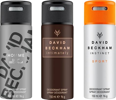 DAVID BECKHAM Instinct Sport & Intimately & Homme Deodorant Spray - For ...