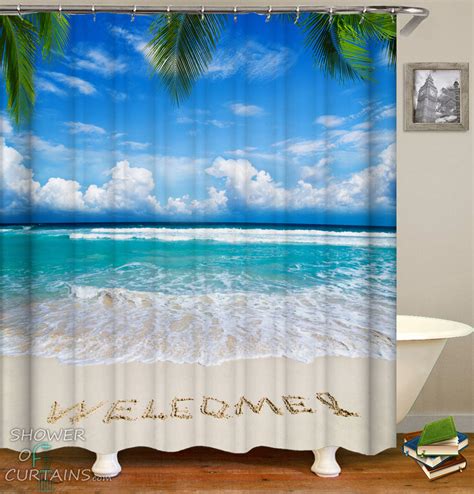Beach Themed Bathroom Shower Curtains at Eleanor Noel blog