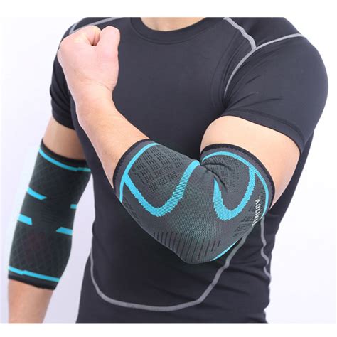 Elbow Sleeve Weightlifting Brace Compression Support Tennis Golf ...