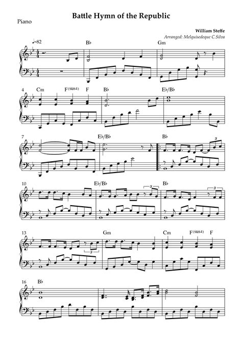 Battle Hymn of the Republic (Piano Solo) (arr. Melquisedeque C.Silva ...