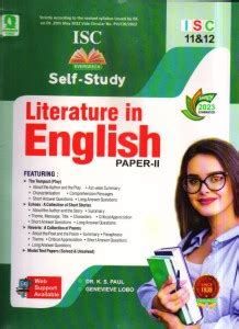 Evergreen Isc Self Study Literature In English - Paper 2 - Class 11&12 ...