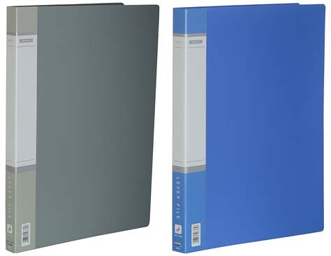Chrome 9385 - A4/ Lever Clip File Blue,Grey (Pack of 2) : Amazon.in ...