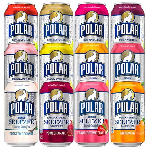 Amazon.com : Polar Seltzer Water, 12 Flavor Assorted, 12 fl oz cans, 12 ...