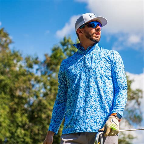 Blue Camo Quarter Zip – Tropical Bros