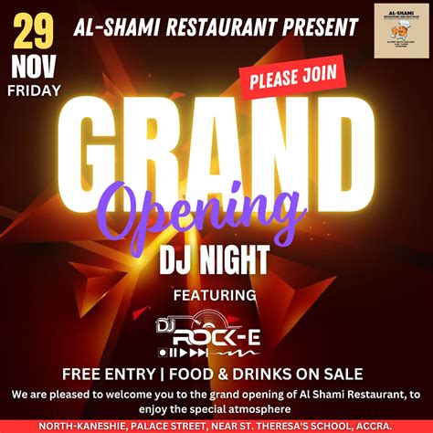 🎉 Al-Shami Restaurant Grand Opening » Indians In Ghana