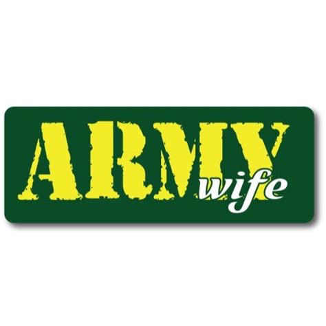 Army Wife Magnet Decal Perfect for Car or Truck - 3x8 : Amazon.in: Car ...