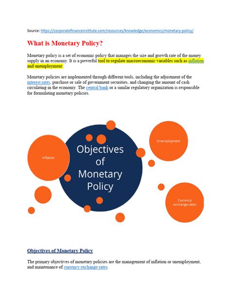 Image result for Monetary Policy Example