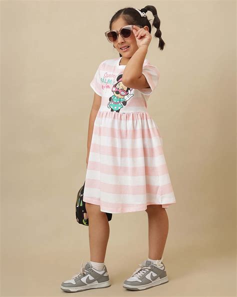 Mickey & Friends Printed Regular Fit Dress For Girls – Kidsville