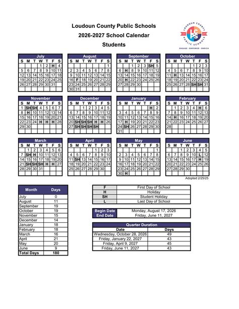 Loudoun County Public Schools va Calendar 26-27 [pdf] - EduCounty