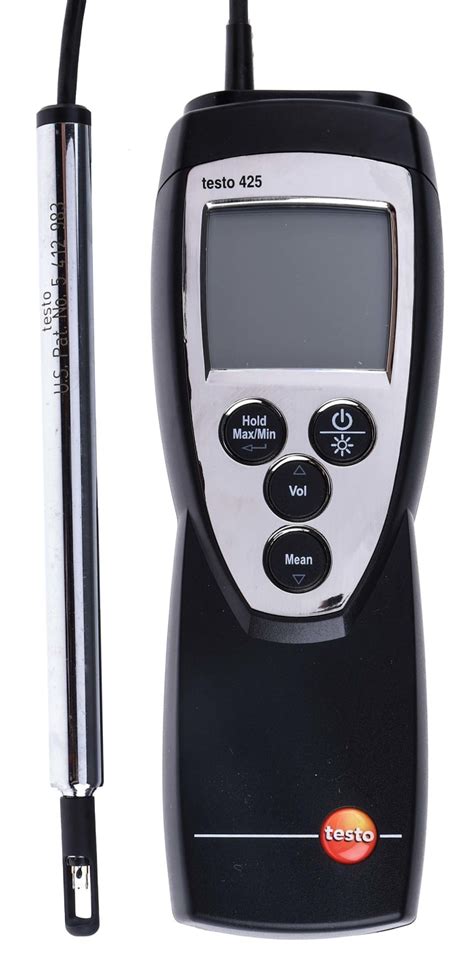 0563 0425 Testo | Testo 425 Telescopic Vane Anemometer, 30m/s Max ...