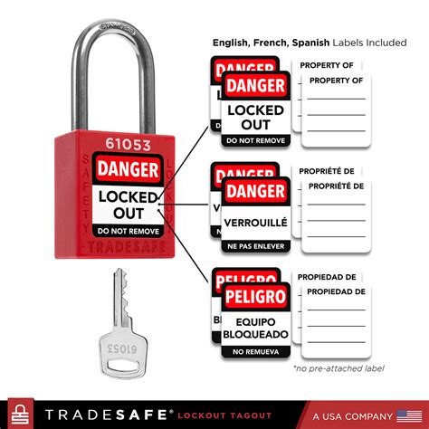Kit profesional de bloqueo y etiquetado - Kit industrial LOTO – TRADESAFE