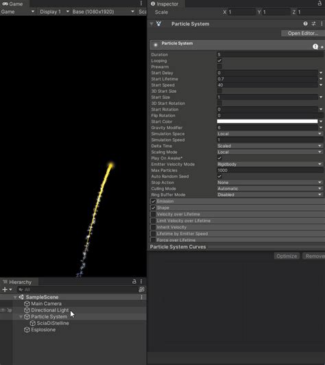 Unity Firework Particle 2D 的图像结果