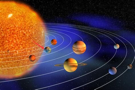 太阳和地球的比例图，体积比为1：130万（质量为地球的33万倍）_探秘志