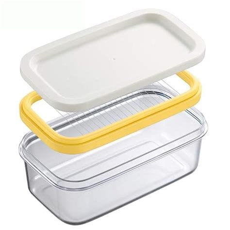 Buy Lumei Butter Keeper Container Case with Sealed Lid Butter Dish with ...