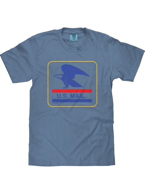 Tee Luv x Comfort Colors Men's USPS U.S. Mail Eagle Logo T-Shirt (XL ...