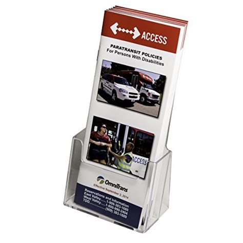 Buy Clear-Ad - Acrylic Trifold Brochure Holder - Rack Card Display ...