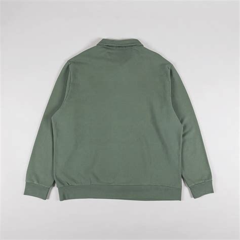 Polo Ralph Lauren Mens Loopback Quarter Zip Sweatshirt Green