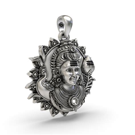 925 Silver Murugan Pendant | Lord Murugan Blessing Pendant for Spiritu ...
