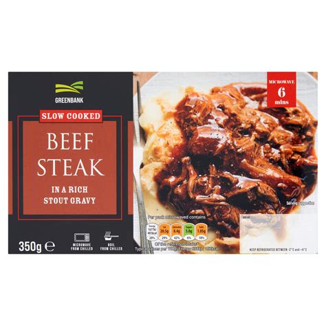 Greenbank Slow Cooked Beef Steak in a Rich Stout Gravy 350g | Beef ...