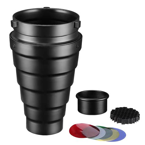 Azurex Metal Snoot Honeycomb Snoot With Honeycomb Grid And 5 ...