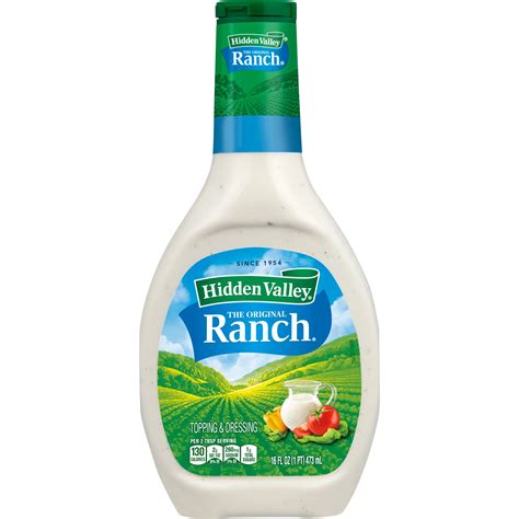 Hidden Valley Original Ranch Condiment and Dressing, Easy Squeeze ...