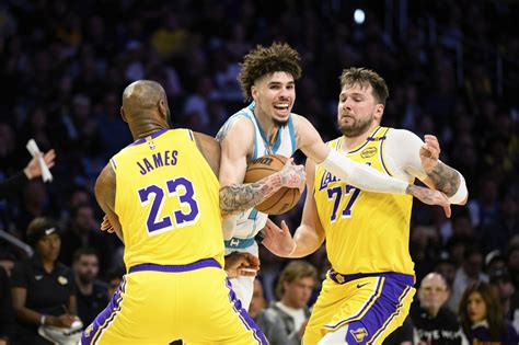 NBA: Hornets fend off Lakers as LaMelo Ball delivers late