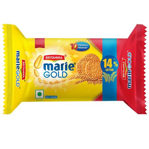 Britannia Marie Gold Biscuits - Light & Crisp, Tea Time Snack, No Tran ...